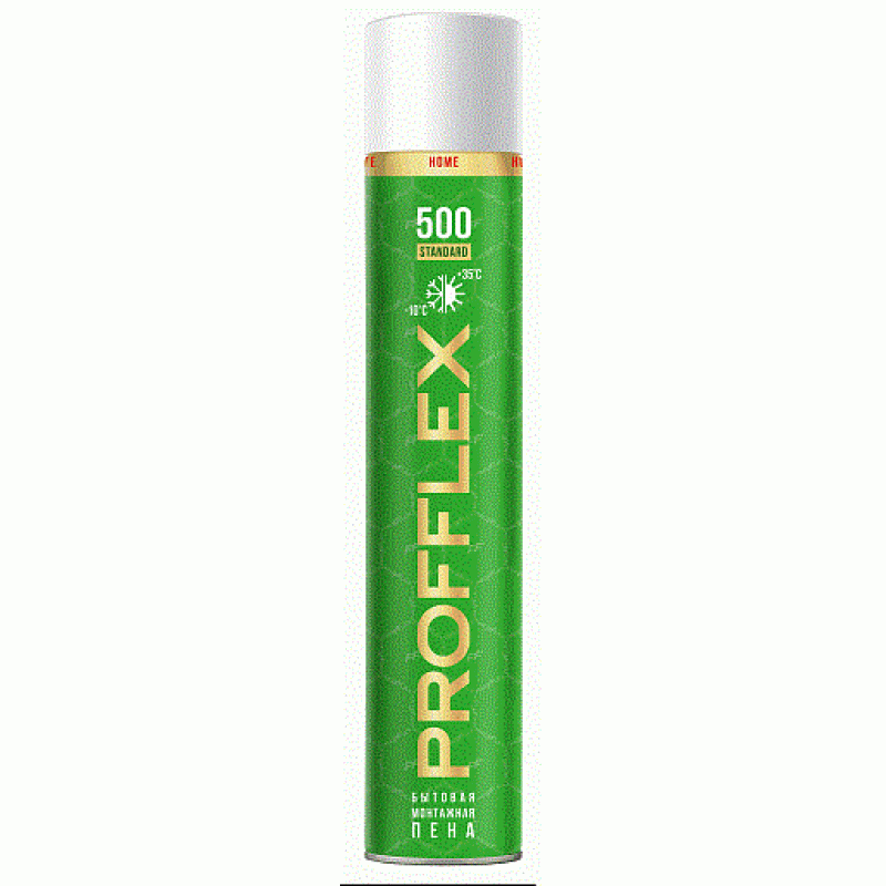 Пена монтажная Profflex Home 500 standart (зеленая) 500 мл