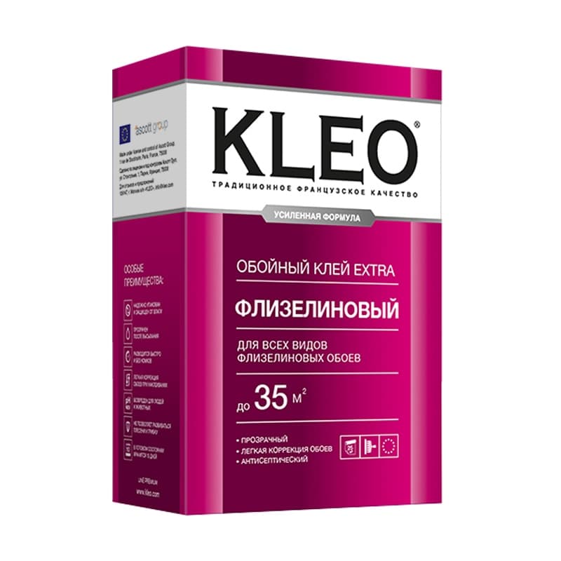 Клей обойный KLEO EXTRA для флизелинововых обоев 240 г